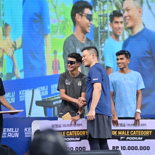 Race photo from KEMLU RUN 2026