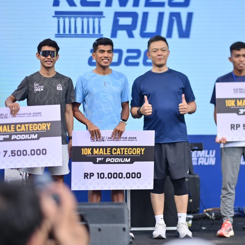Race photo from KEMLU RUN 2026