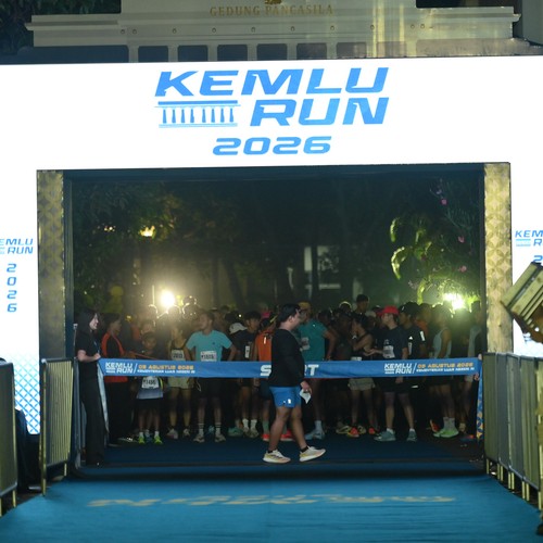 Race photo from KEMLU RUN 2026