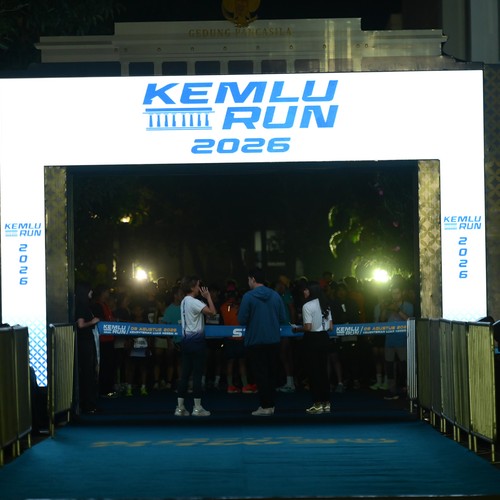 Race photo from KEMLU RUN 2026
