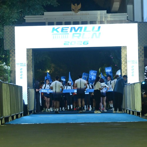 Race photo from KEMLU RUN 2026