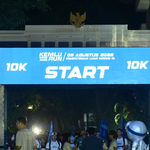 Race photo from KEMLU RUN 2026