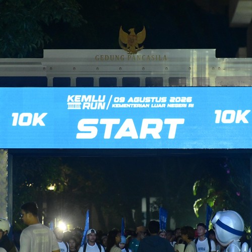 Race photo from KEMLU RUN 2026
