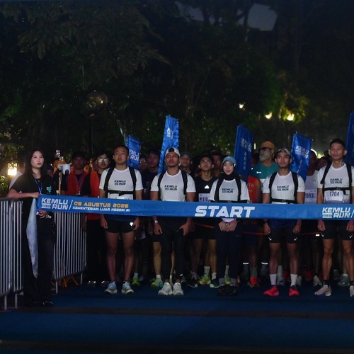 Race photo from KEMLU RUN 2026