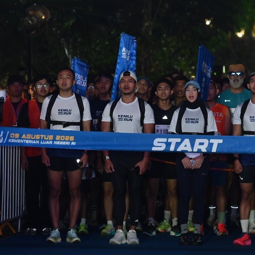 Race photo from KEMLU RUN 2026
