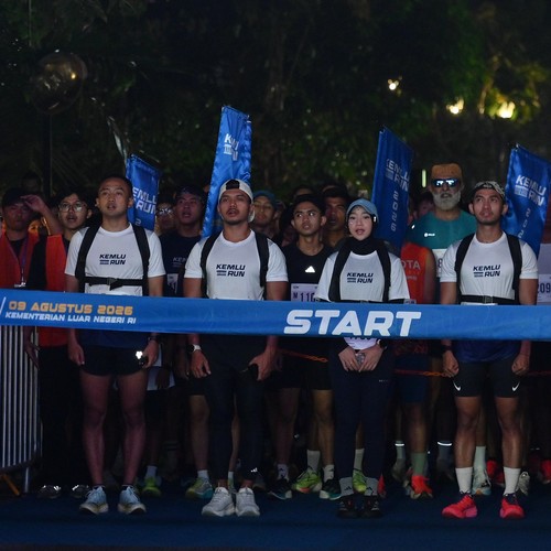Race photo from KEMLU RUN 2026