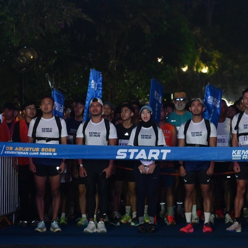 Race photo from KEMLU RUN 2026