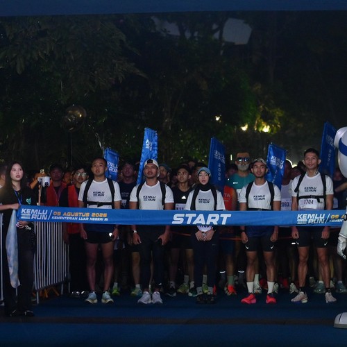 Race photo from KEMLU RUN 2026