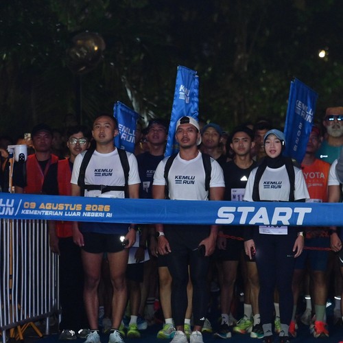 Race photo from KEMLU RUN 2026