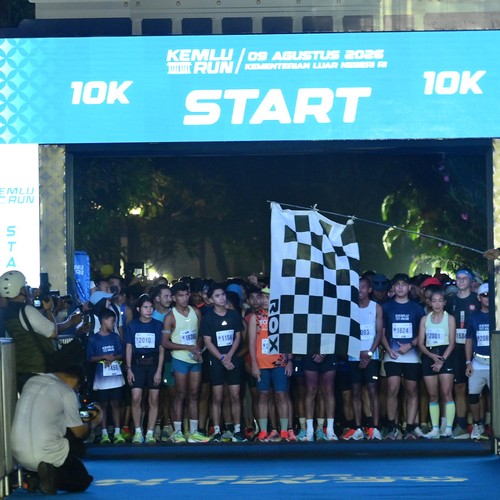 Race photo from KEMLU RUN 2026