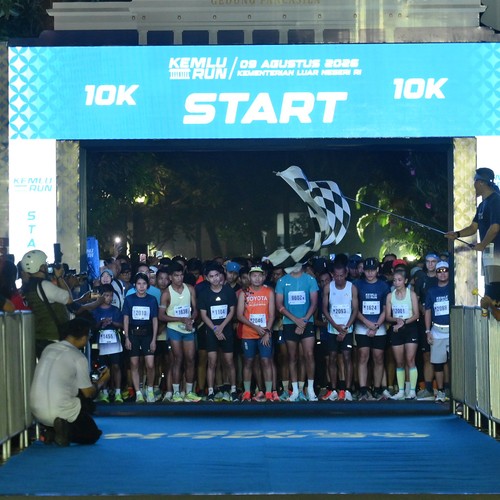 Race photo from KEMLU RUN 2026