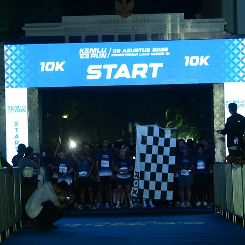 Race photo from KEMLU RUN 2026