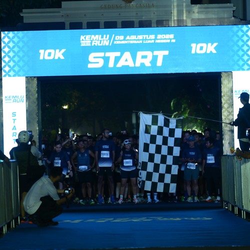 Race photo from KEMLU RUN 2026