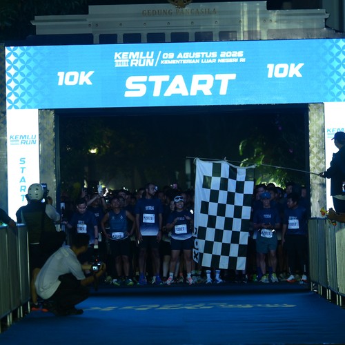 Race photo from KEMLU RUN 2026