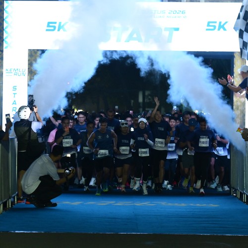Race photo from KEMLU RUN 2026