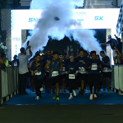 Race photo from KEMLU RUN 2026