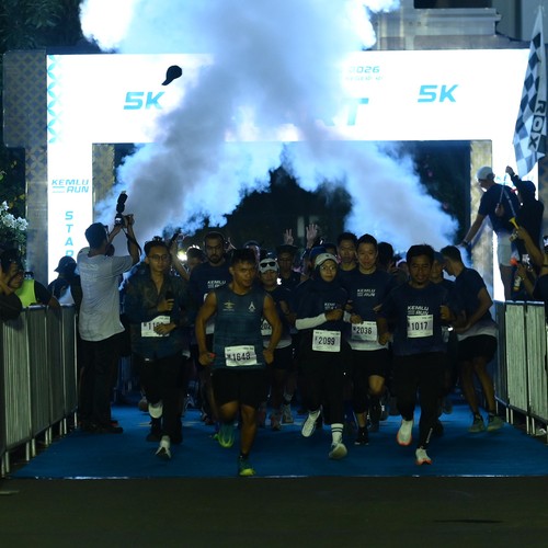 Race photo from KEMLU RUN 2026