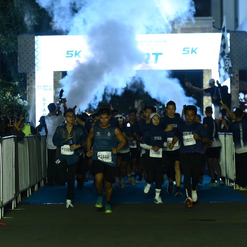 Race photo from KEMLU RUN 2026