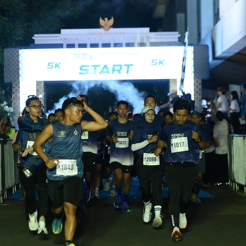 Race photo from KEMLU RUN 2026