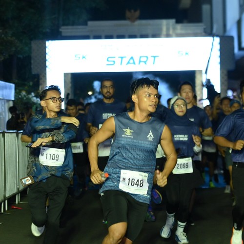 Race photo from KEMLU RUN 2026