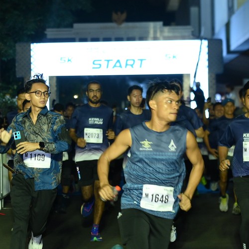 Race photo from KEMLU RUN 2026