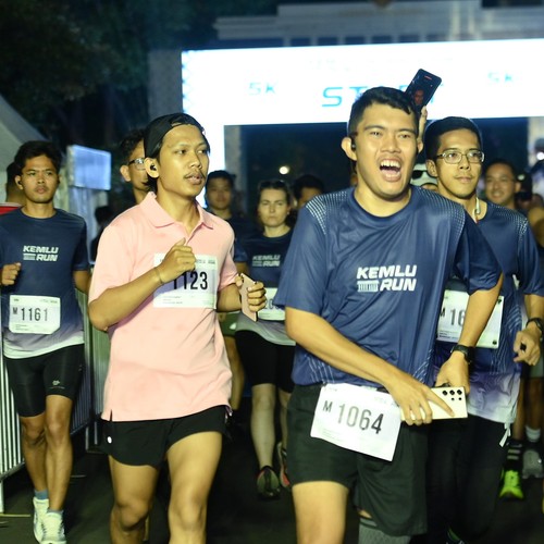 Race photo from KEMLU RUN 2026