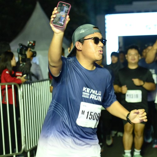 Race photo from KEMLU RUN 2026