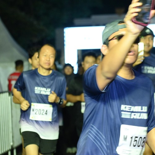 Race photo from KEMLU RUN 2026