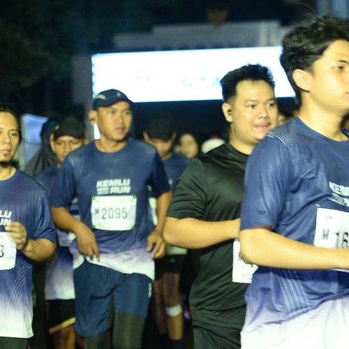 Race photo from KEMLU RUN 2026