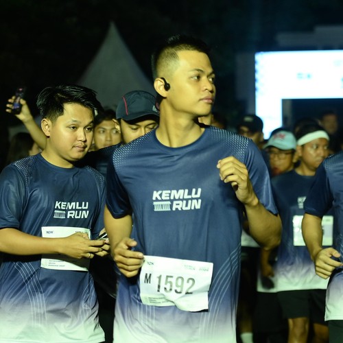Race photo from KEMLU RUN 2026