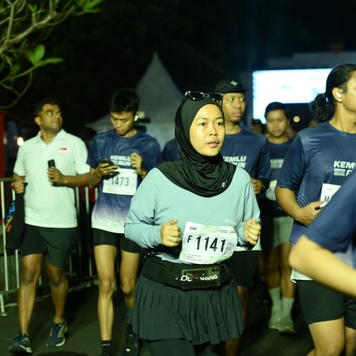 Race photo from KEMLU RUN 2026