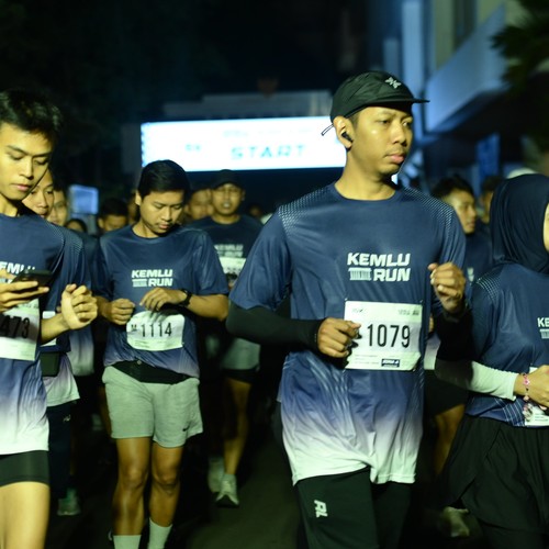 Race photo from KEMLU RUN 2026