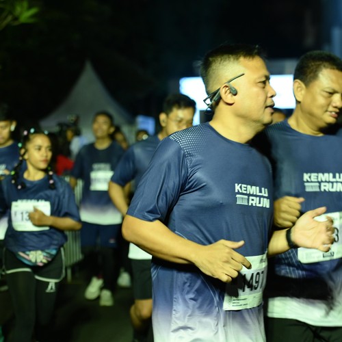 Race photo from KEMLU RUN 2026