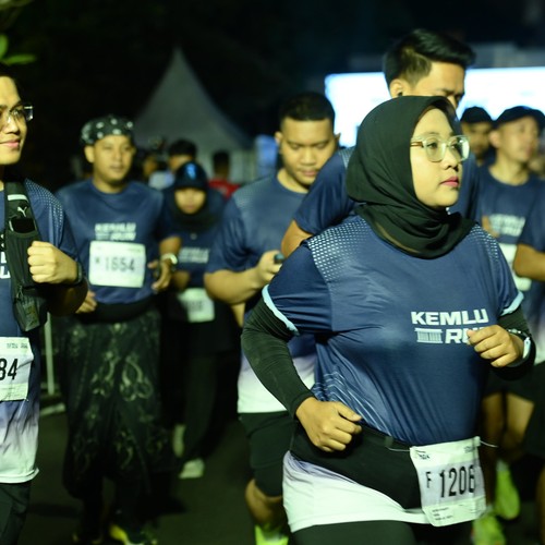 Race photo from KEMLU RUN 2026