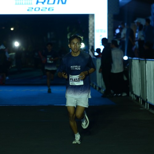 Race photo from KEMLU RUN 2026