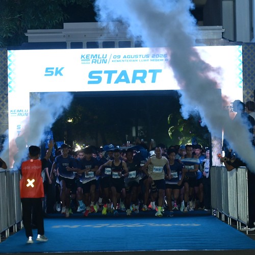 Race photo from KEMLU RUN 2026