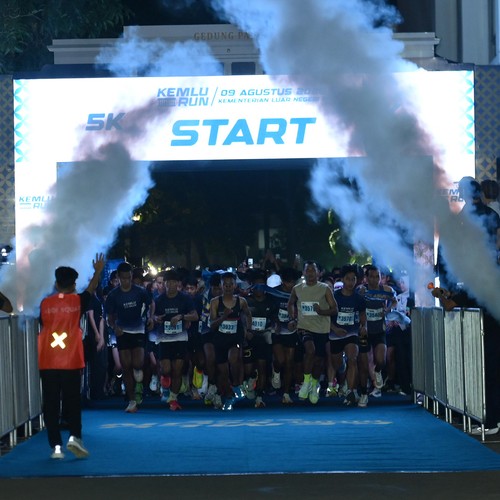 Race photo from KEMLU RUN 2026