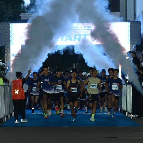 Race photo from KEMLU RUN 2026