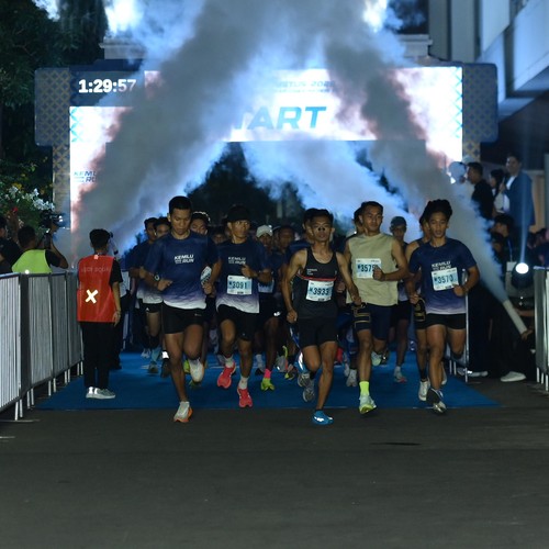 Race photo from KEMLU RUN 2026