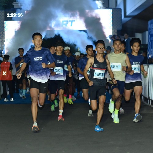 Race photo from KEMLU RUN 2026