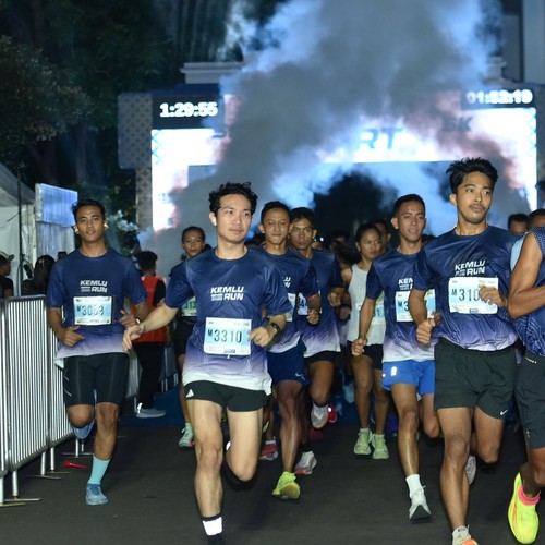 Race photo from KEMLU RUN 2026