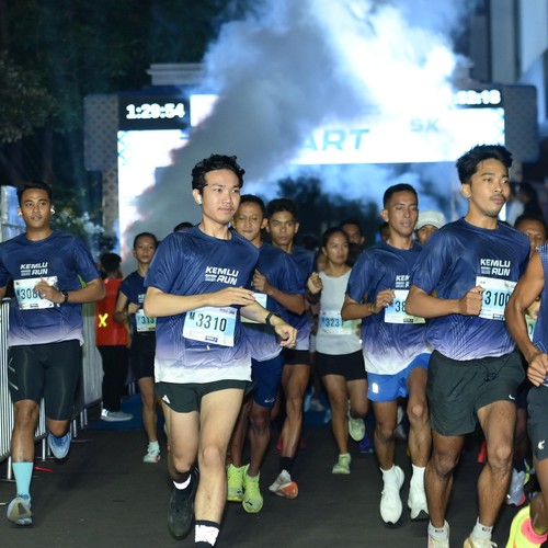Race photo from KEMLU RUN 2026