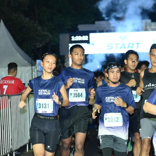 Race photo from KEMLU RUN 2026