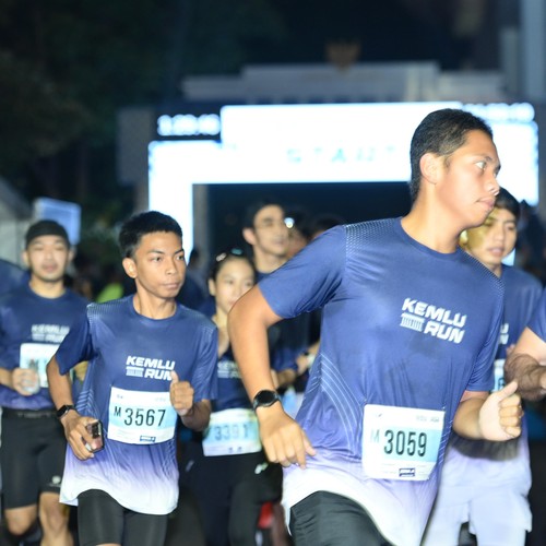Race photo from KEMLU RUN 2026