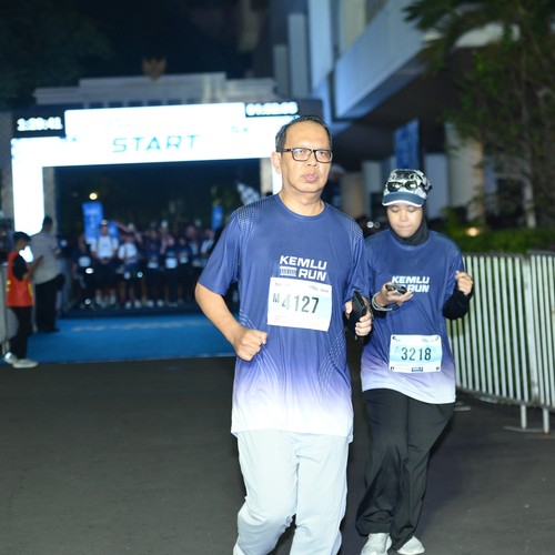 Race photo from KEMLU RUN 2026