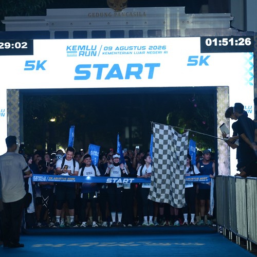 Race photo from KEMLU RUN 2026
