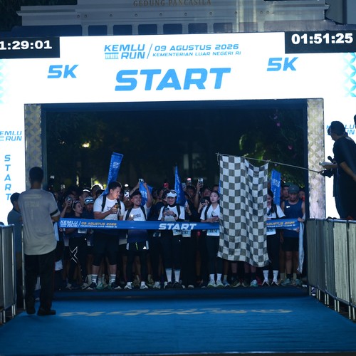 Race photo from KEMLU RUN 2026