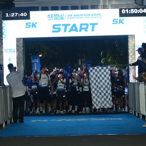 Race photo from KEMLU RUN 2026