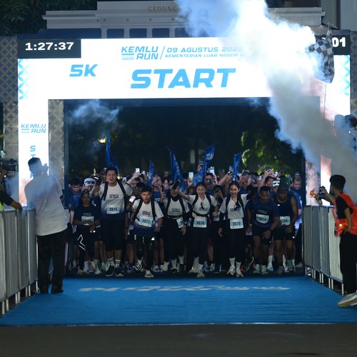 Race photo from KEMLU RUN 2026