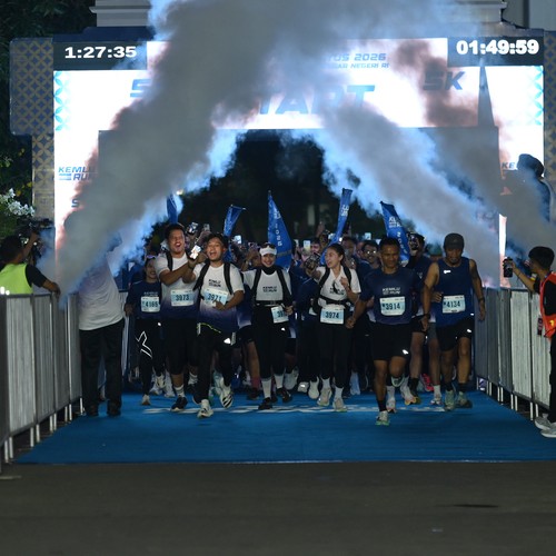 Race photo from KEMLU RUN 2026